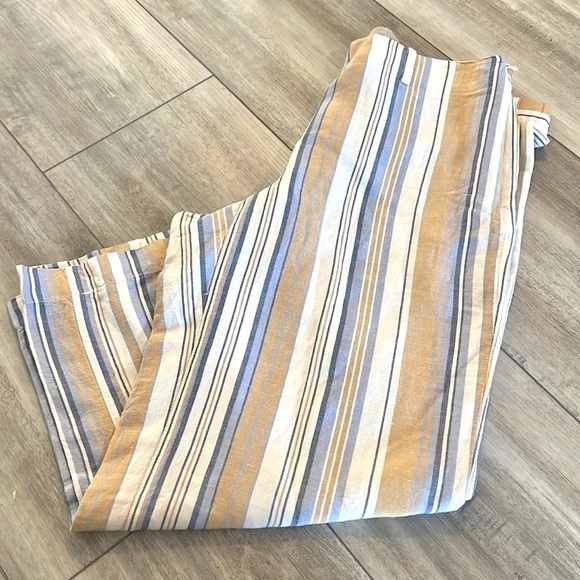 NWT,J.Jill, Absolutely Gorgeous, Slimming Vertical Stripes, Beach Capsule Pants - Picture 13 of 13